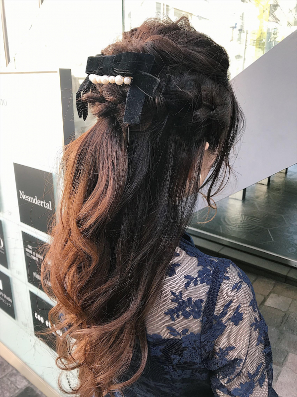 大人かわいいヘアアレンジ