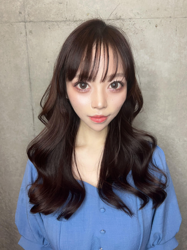 ココアブラウン　アッシュブラウン　レイヤーカット　