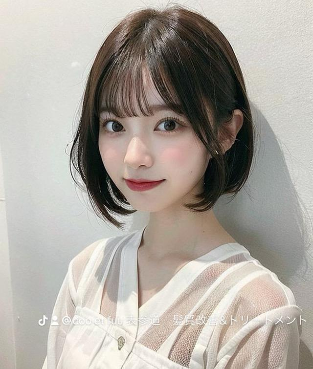 韓国ヘアくびれ大人可愛いカール小顔