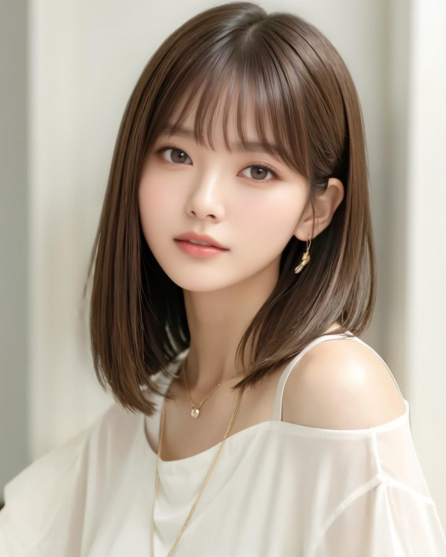 韓国ヘアくびれ大人可愛いカール小顔