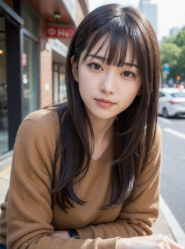 ダークアッシュ美髪ミストバング艶感エアリーカールうるツヤ