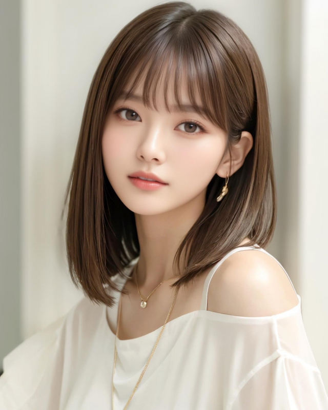 大人可愛い髪質改善ヘルシースタイル韓国ヘア透明感