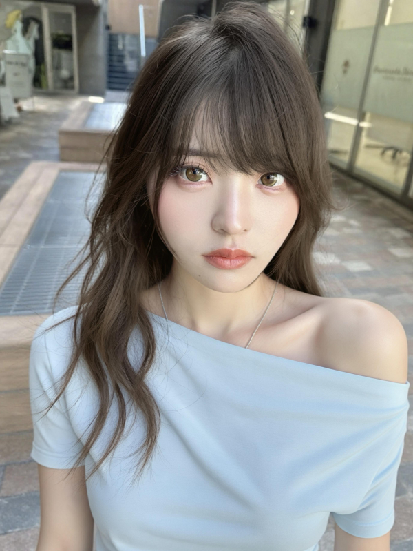 ウルフカット夏ヘア夏カラー