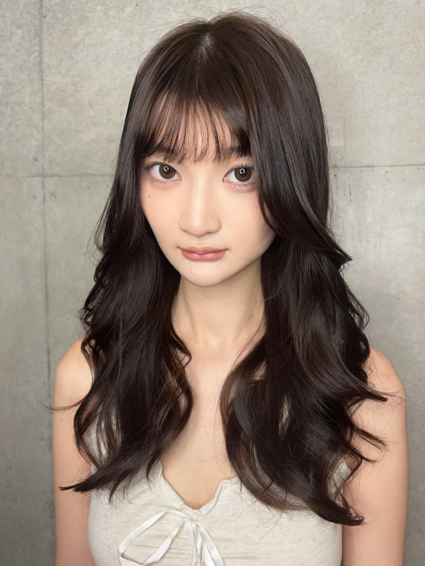 #ヨシンモリ#ワンホンヘアー#レイヤーカット#くびれヘア #ショコラブラウン