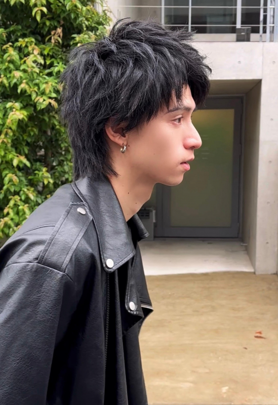 スパイキーショートダウンパーマシャドーパーマ