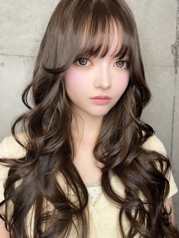 #レイヤーカット #ハッシュカット #くびれヘア ミルクティーベージュ　グレージュ