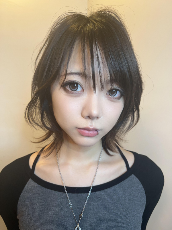 #ウルフカット #ショートウルフ #ハッシュカット#メンズライクショート#グレージュ