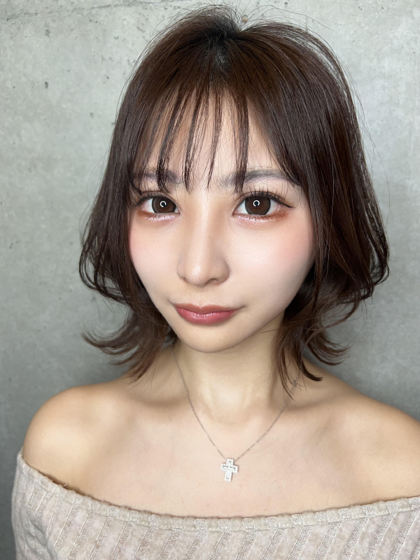外ハネボブ　レイヤーボブ　くびれボブ