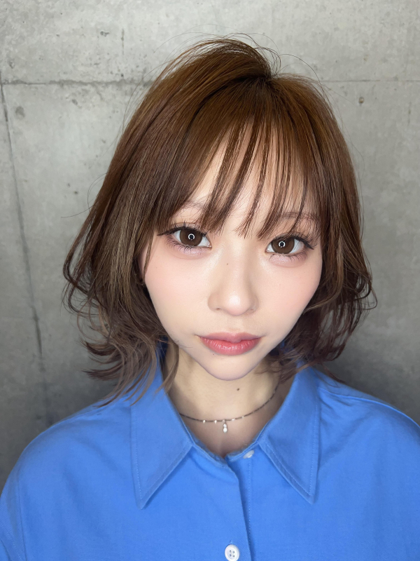 #外ハネボブ#くびれボブ#レイヤーボブ#アッシュベージュ#ひし形ボブ