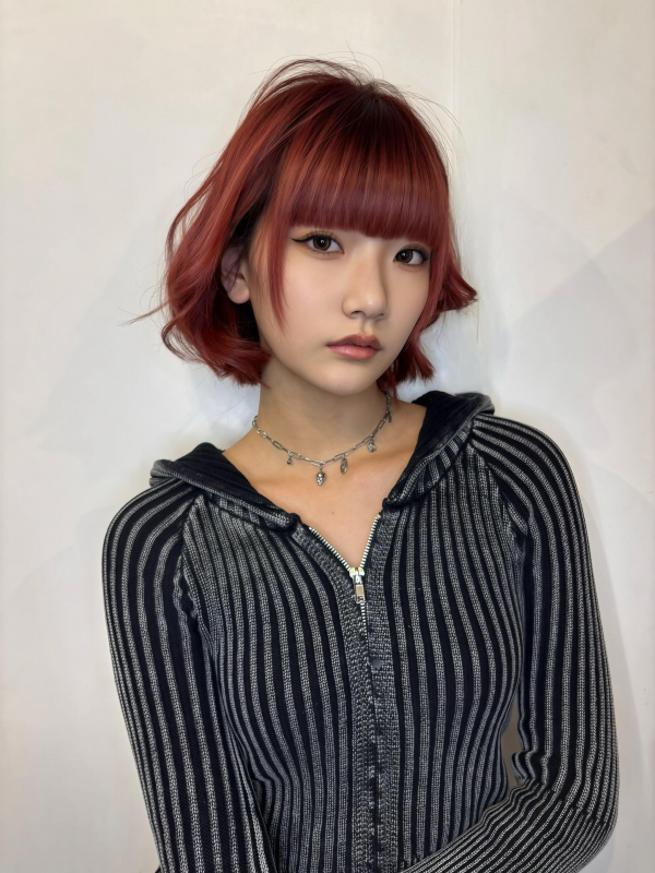 小顔春カットふんわりレイヤー大人可愛いナチュラルブラウン