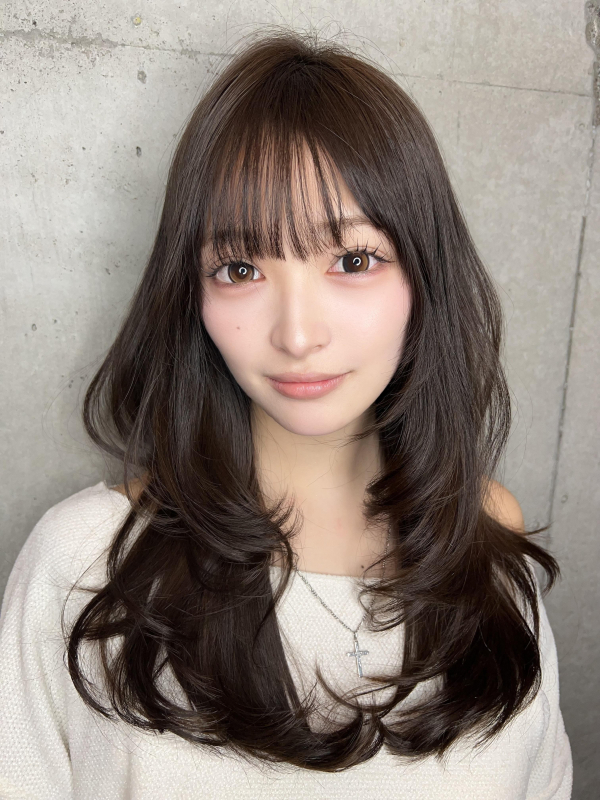 #ハッシュカット#くびれヘア#レイヤーカット #オリーブベージュ#ショコラブラウン