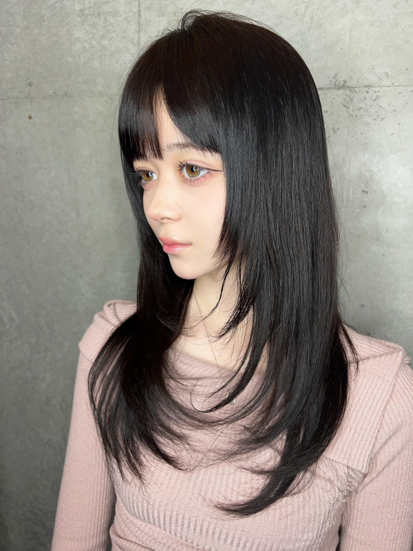 #ハッシュカット#レイヤーカット#くびれヘア#ダークグレージュ#おくれげ