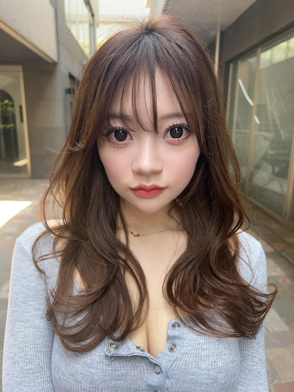 #ハッシュカット#レイヤーカット#くびれヘアー#マロンベージュ#ショコラブラウン