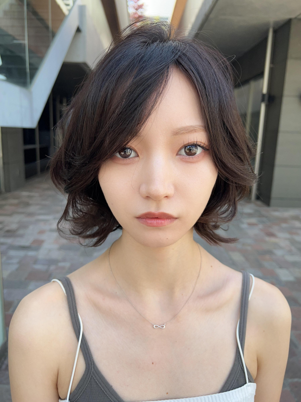 #外ハネボブ#レイヤーボブ#くびれボブ#ラベンダーアッシュ#ボブ
