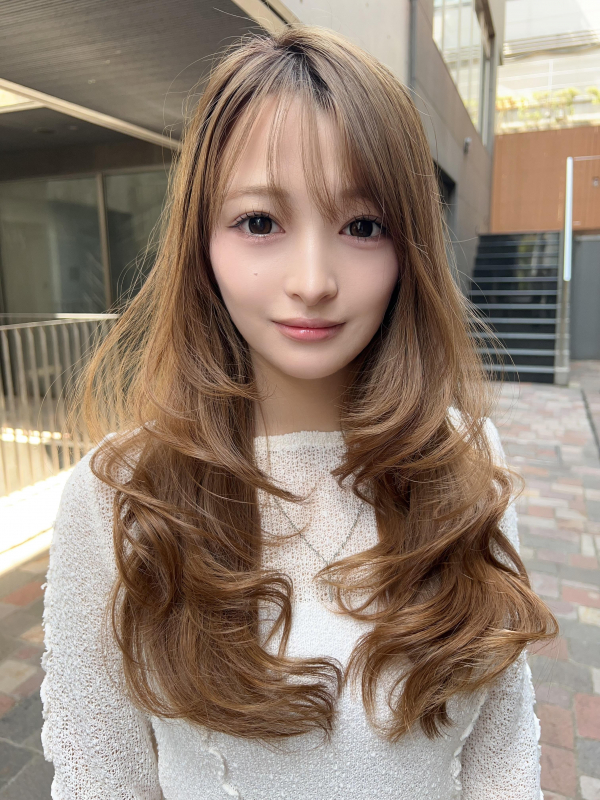 #ハッシュカット#くびれレイヤー#レイヤーカット#ミルクティーベージュ#マロンベージュ