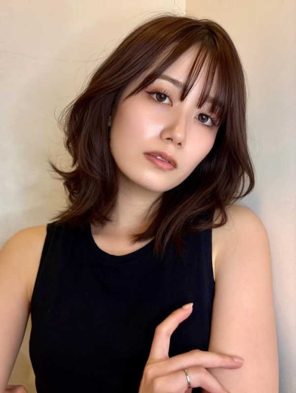 夏カラー先取り◎レイヤーカット/シースルーバング/顔周りヘア