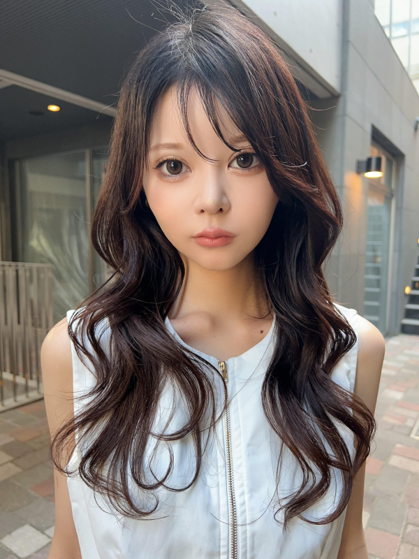#レイヤーカット#くびれヘア #ハッシュカット#ラベンダーアッシュ#波ウェーブ