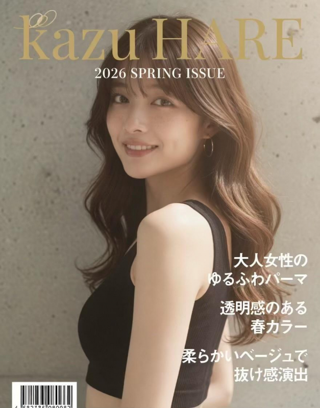 シースルーバング透明感カラー春カラー夏カラー