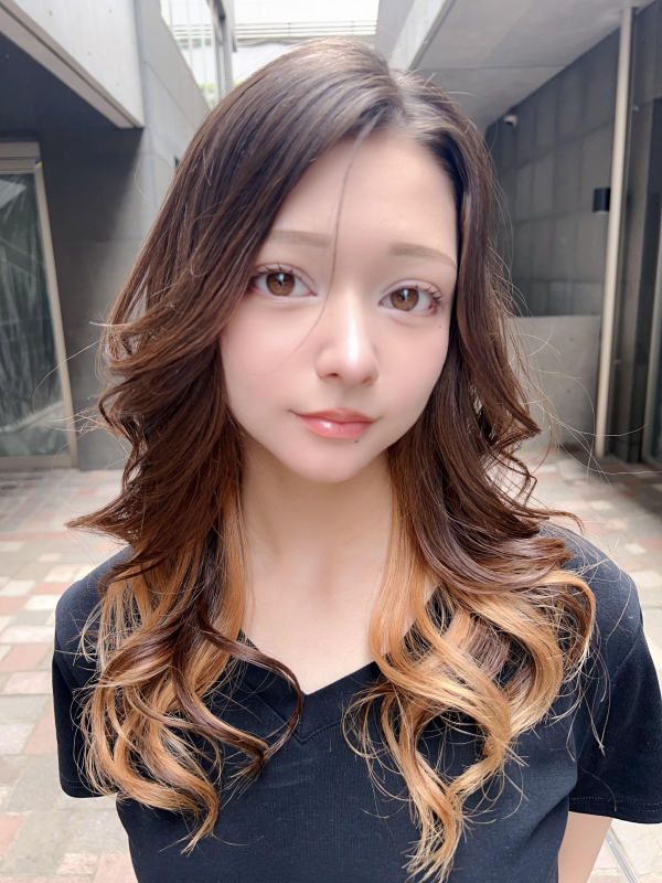 #レイヤーカット #ハッシュカット #くびれヘア #カーテンバング #インナーカラー