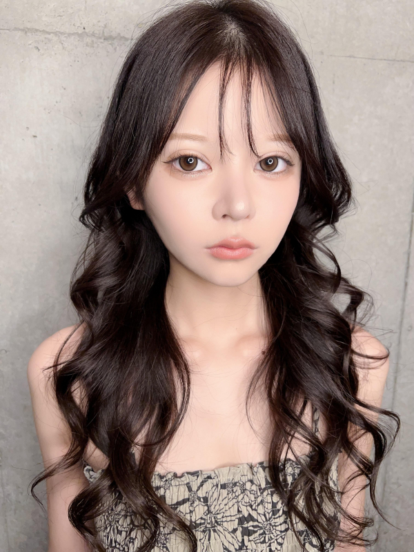 #レイヤーカット#ハッシュカット#ショコラブラウン#シースルーバング#チョコレートブラウン