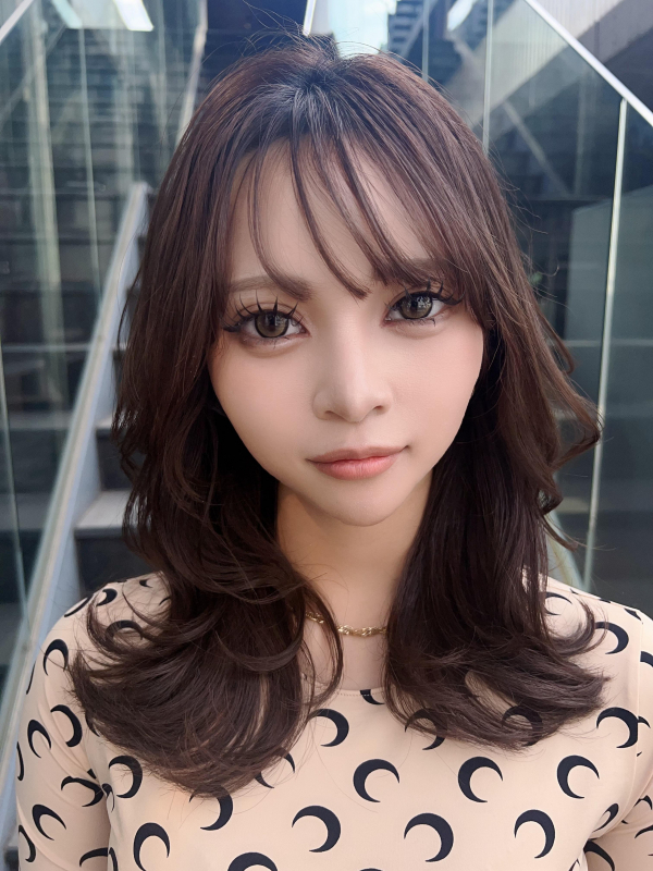 #レイヤーカット#ハッシュカット#くびれヘア#ショコラブラウン#チョコレートブラウン