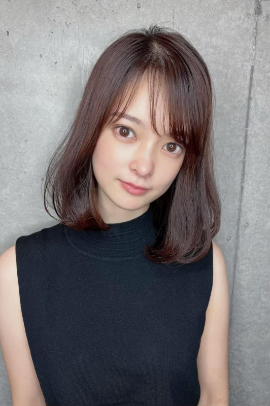 ふんわり質感透明感艶感髪質改善しなやか秋カラー