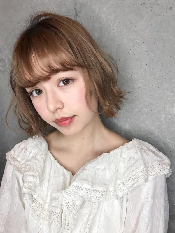 イルミナカラー風人気のゆるふわボブ♪【佐藤美紗】