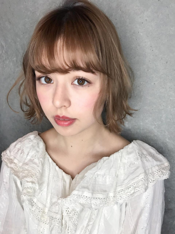 イルミナカラー風人気のゆるふわボブ♪【佐藤美紗】